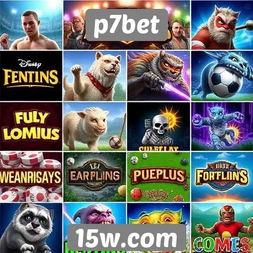 Diversidade de jogos disponíveis no p7bet