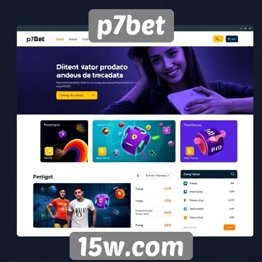Análise da interface do site p7bet