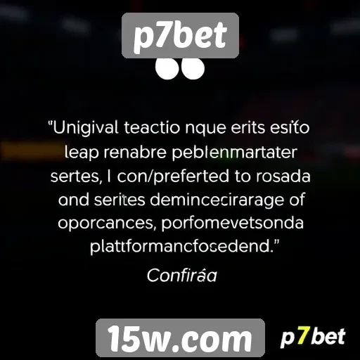 Clientes compartilham opiniões sobre p7bet