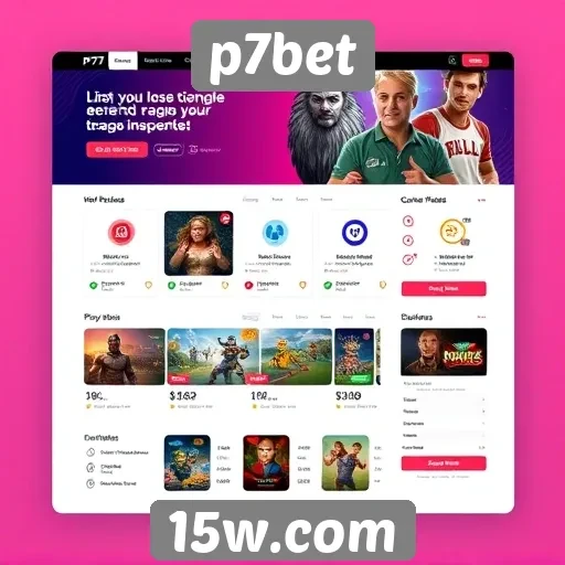 Interface e usabilidade do site p7bet
