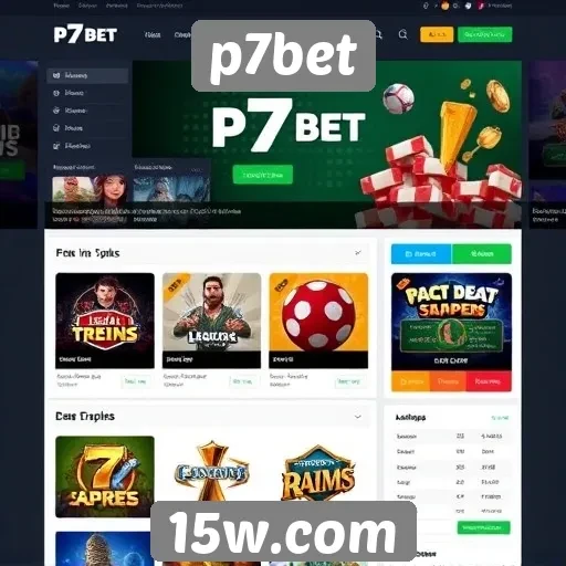 Análise da interface do site de jogos p7bet